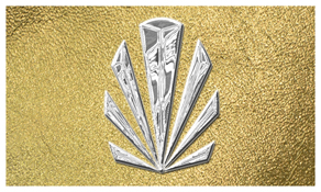 DNSEMP-C-602-SL-SH-GD Silver Sunburst Shimmer Gold